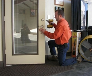 changing the lock on a residential door 
